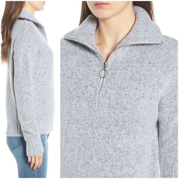 Love by Design Quarter Zip Sweater sz Medium - Picture 2 of 8